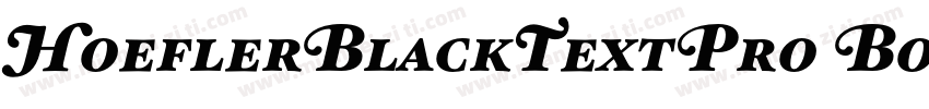 HoeflerBlackTextPro Bold字体转换